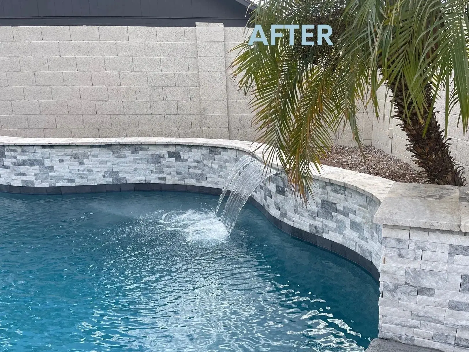 A pool that has been cleaned and is ready for the summer.